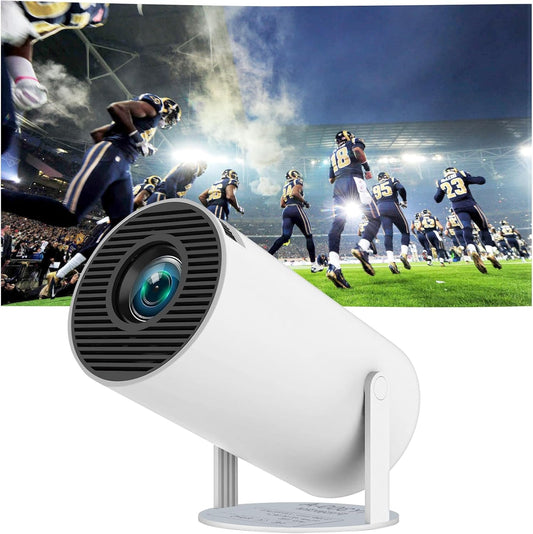 Mini Projector with Wifi and Bluetooth, Portable Projector 4K Support with Auto Keystone, 2025 Upgraded Hy300Pro Projectors Compatible with Iphone/Android/Windows/Tv Stick/Xbox/Hdmi, 180° Rotatable